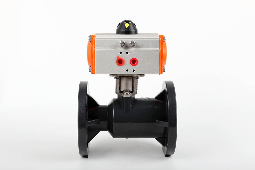 张掖气动法兰一体球阀